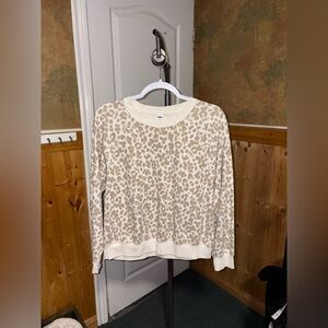 Old Navy | Beige Printed Sweater